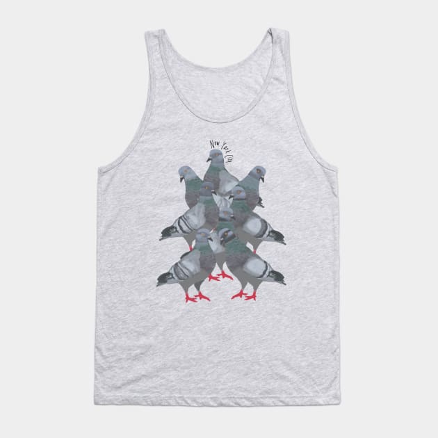 New York City Pigeons Tank Top by ahadden